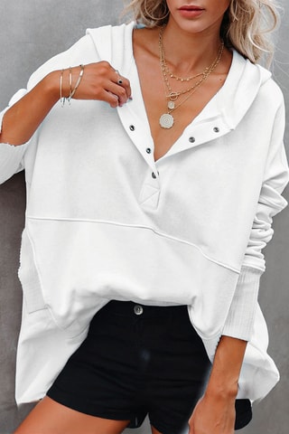 Sweater met Capuchon - Ecru