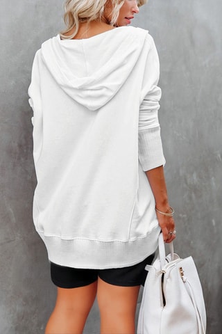 Sweater met Capuchon - Ecru