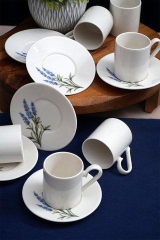 Porseleinen Koffieset - 6 Personen