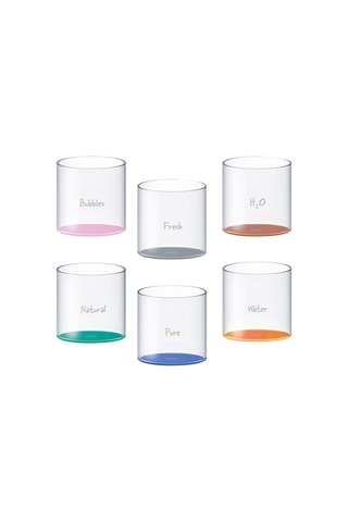 6 Borosilicaatglazen Waterglazen - 25 cl
