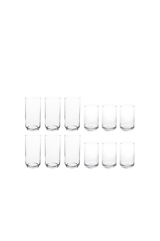 12 glazen - 6 x 50 en 6 x 36 cl