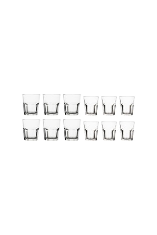 12 Waterglazen - 6 x 27 en 6 x 37 cl