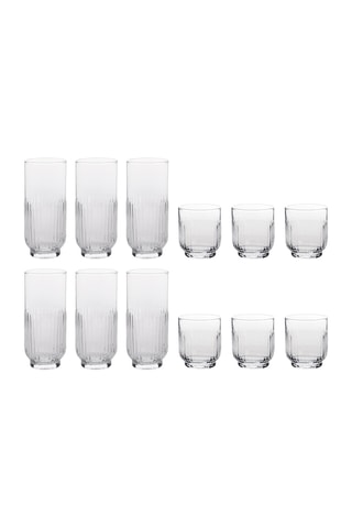 12 glazen - 6 x 33 en 6 x 36 cl