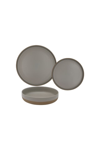 18 Platte Aardewerk Borden - 26,5 cm