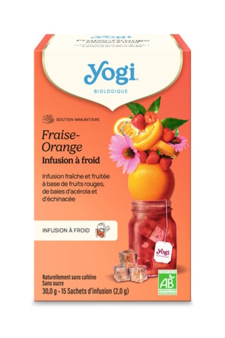 3 x Infusions à froid Fraise-Orange bio - 17 x 37,4 g