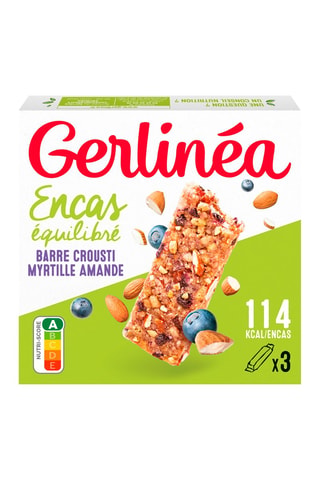 5 x Barres de céréales CROÜSTI myrtilles et amandes - 3 barres