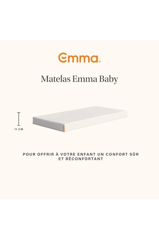Matras van Schuim Emma Baby - Stevig - Dikte van 11 cm