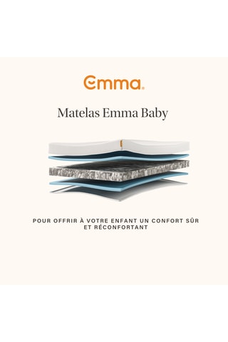 Matras van Schuim Emma Baby - Stevig - Dikte van 11 cm