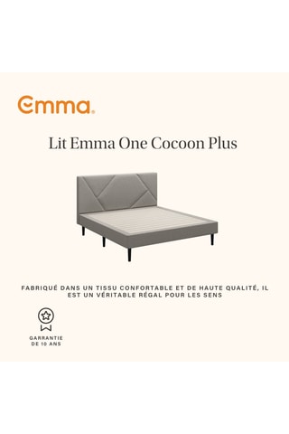 Set Bed Emma One Cocoon Plus en Matras Emma Original Pro met Pocketvering en Schuim - Evenwichtig