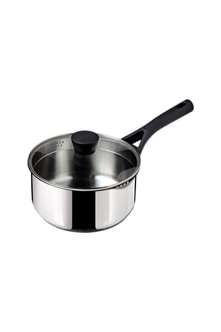 Cazo con tapa-escurridor de acero inoxidable Expert Touch - 20 cm