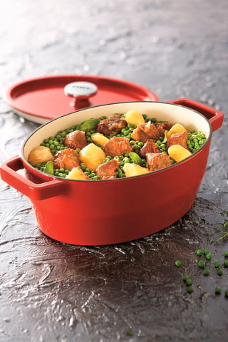 Cocotte ovalada de metal fundido SlowCook - 33 cm - 5,8 l