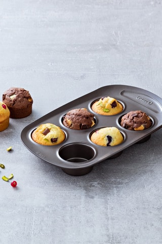 Molde Asimetria Macadamia - 6 muffins