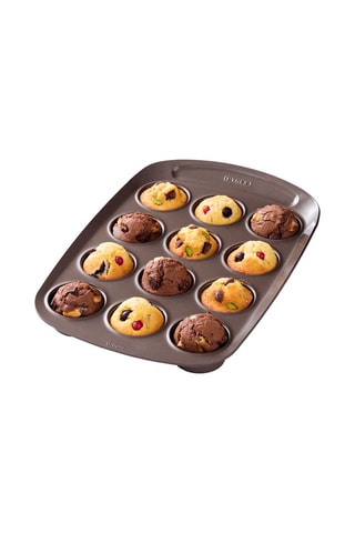 Molde Asimetria - 12 muffins