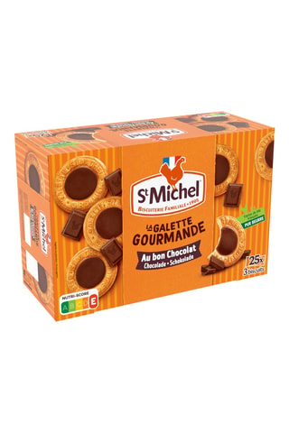Galettes Gourmandes au Chocolat - Format familial - 25 x 3 biscuits