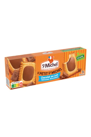 10 x Biscuits Le Petit St Michel chocolat au lait - 3 x 3 biscuits