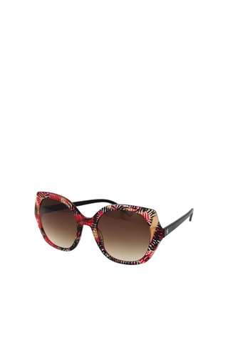 Zonnebril Dames -  Categorie 3 - Comma - Zwart en rood