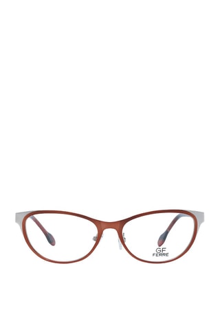 Lunettes de vue femme - Gianfranco Ferre - Argenté, noir et orange