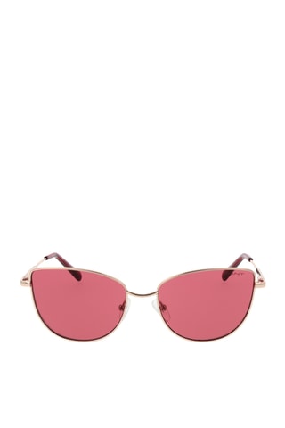 Lunettes de soleil femme - Catégorie 2 - Gant - Doré rose