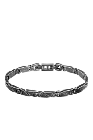 Pulseira Basic - Preto e prateado