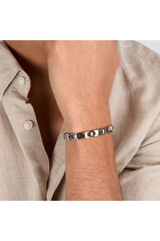 Pulseira - Prateado e dourado
