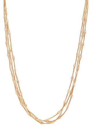 Collar - Oro amarillo y circonitas