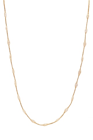 Collar - Oro amarillo y circonitas