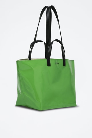 Bolso shopper con brillo - Verde