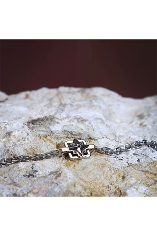 Pulseira - Banhado a ião ouro rosa