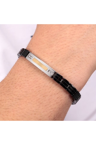 Pulsera - Oro amarillo y cerámica