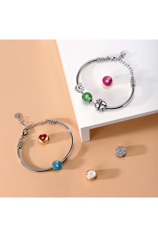 Charm - Chapado en ion de oro amarillo