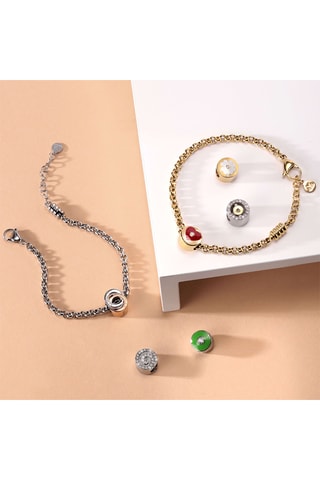 Charm - Chapado en ion de oro amarillo