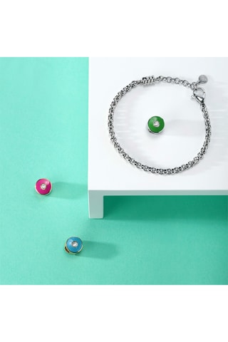 Charm - Plateado y verde