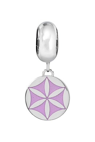 Charm Drops Plateado y violeta