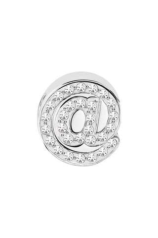 Charm Drops Plateado y blanco
