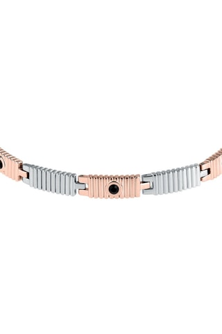 Pulsera Motown - Chapado en ion de oro rosa y cristales verdaderos