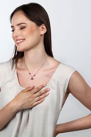 Collar - Chapado en ion de oro rosa