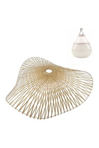 Bamboe Hanglamp met Ledpeertje