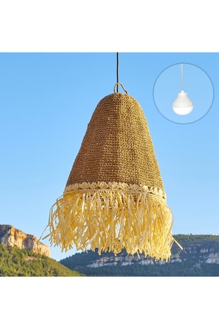 Ledsolarhanglamp Paloma - Naturel