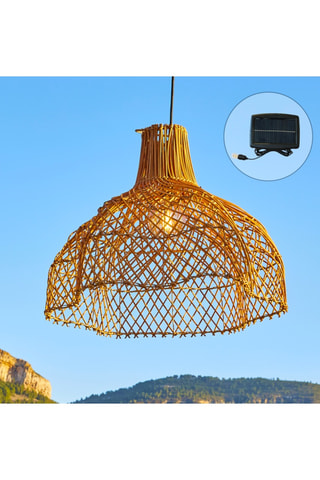 Rotan Solarledhanglamp Aria - Naturel