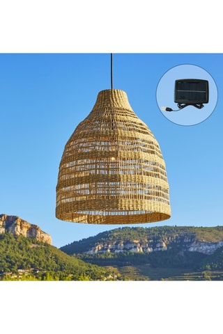 Solarledhanglamp Freya - Naturel