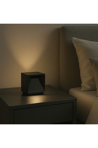 Draadloze Ledtafellamp Cubox - Zwart - 2 W