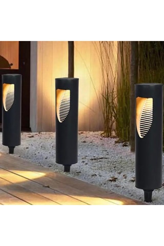 4 zonnebakens Led Grilly - Warmwit - 0,1 W