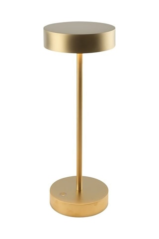 Draadloze Aluminium Tafellamp SANDY Goudkleurig H33 cm