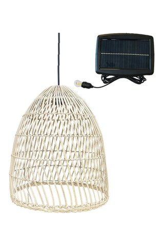 Rotan Solar Ledhanglamp Paulo - Naturel