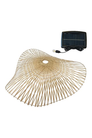 Bamboe Ledsolarhanglamp voor Buiten