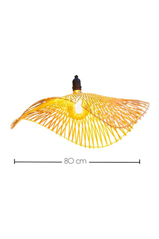 Bamboe Ledsolarhanglamp voor Buiten