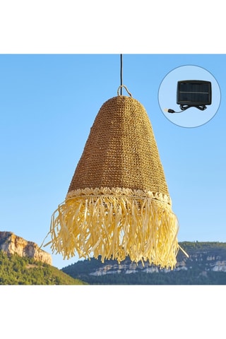 Ledsolarhanglamp Paloma - Naturel