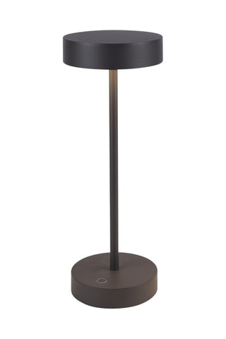 Draadloze Aluminium Tafellamp SANDY Zwart H33 cm