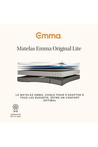 Matelas Emma Original Lite et lit One Cocoon Lite