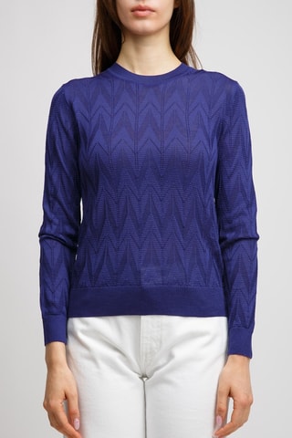 Pull en laine - Bleu marine